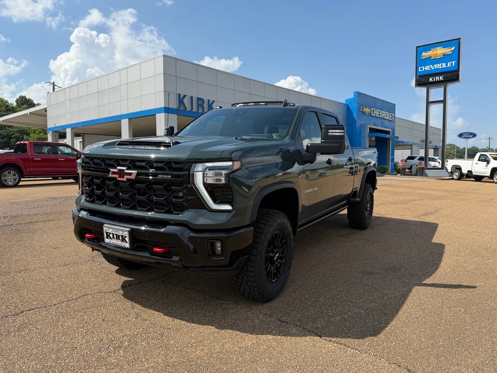 2026 Chevrolet Silverado 2500 HD ZR2 in Cypress Gray — front three-quarter view