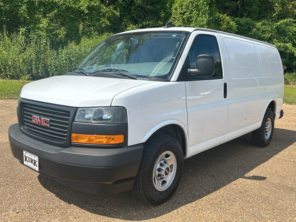 2023 GMC Savana Cargo 2500 Work Van in Summit White — front three-quarter view