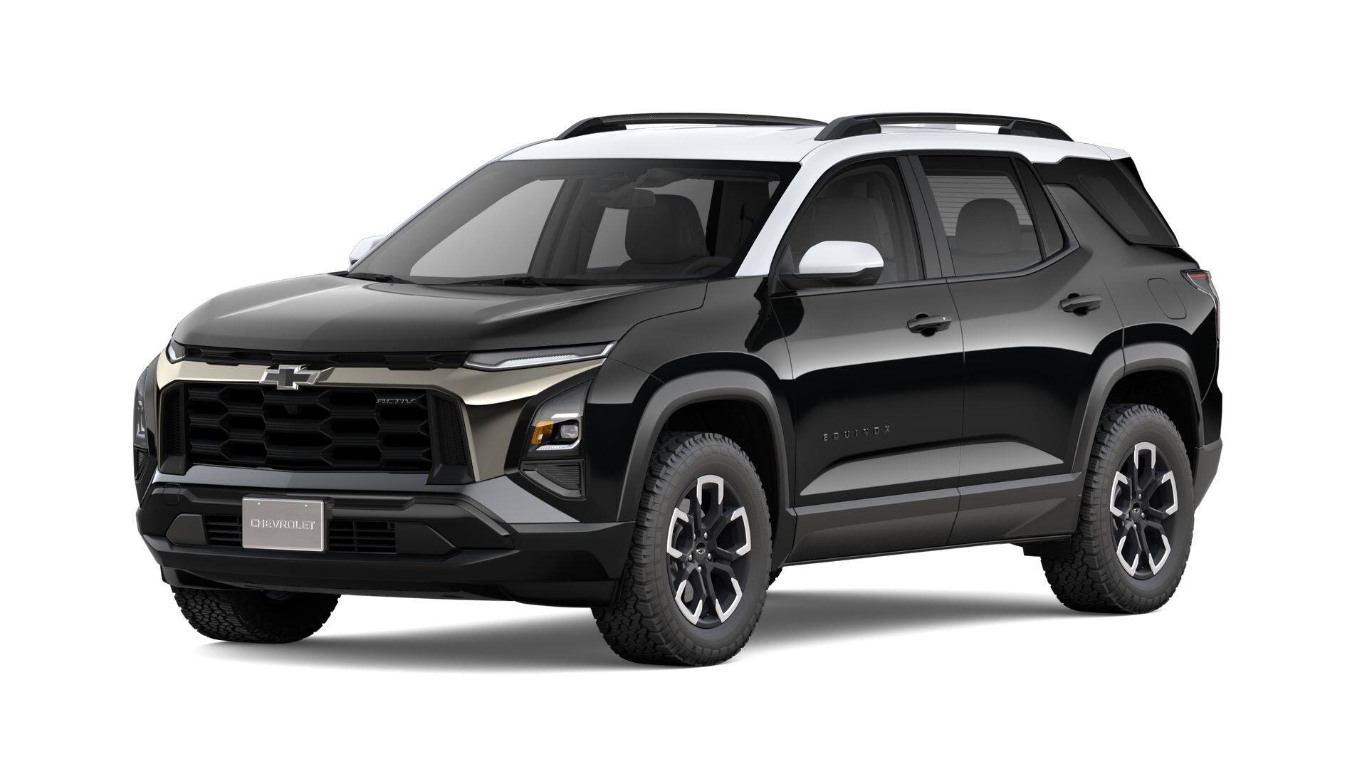 2027 Chevrolet Equinox FWD ACTIV in Mosaic Black Metallic — front three-quarter view