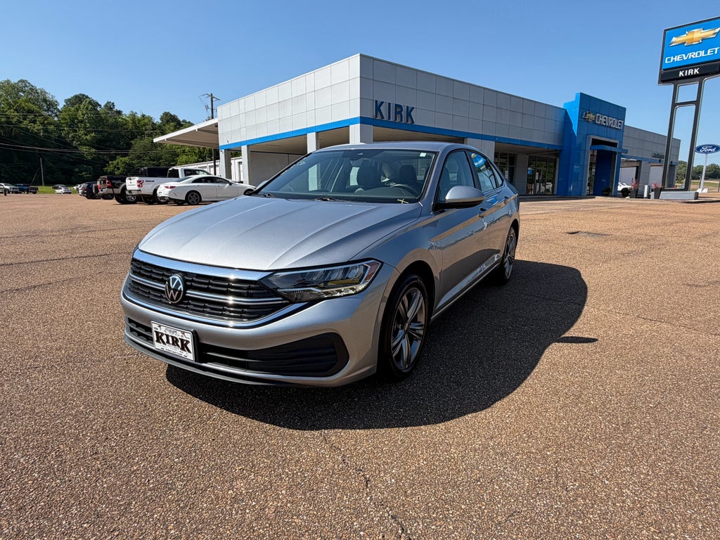 2024 Volkswagen Jetta SE in Silver — front three-quarter view